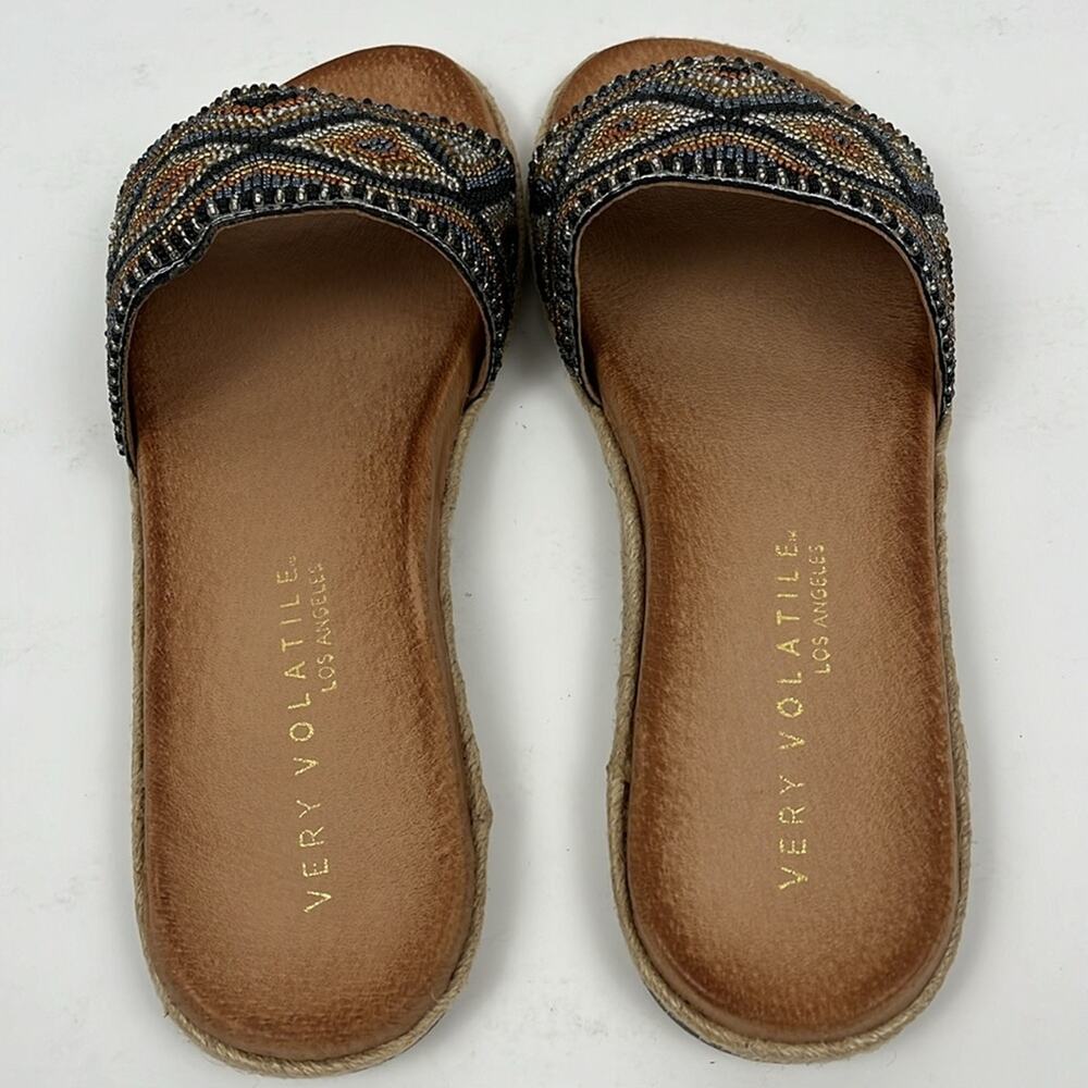 Very Volatile Beaded Multi-Color Slide Sandals - Picture 4 of 8
